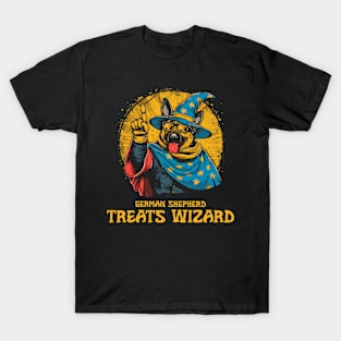 Funny German Shepherd Wizard, Dog Owner men woman kids T-Shirt